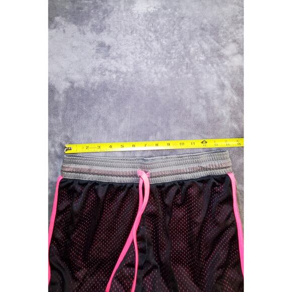 Nike Dri Fit Women’s Sz S Black Pink Classic Mesh Sport Shorts Gym Hiking C4-8 - Picture 3 of 9